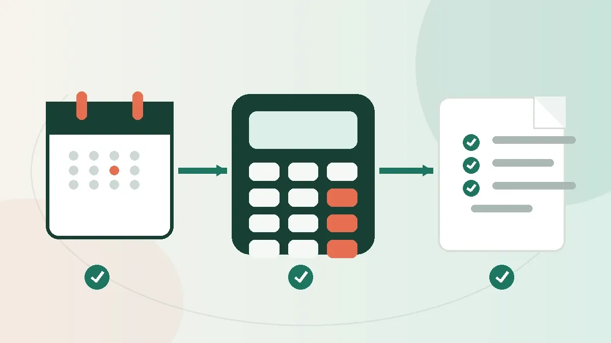 Monthly contribution calculation and record sequence