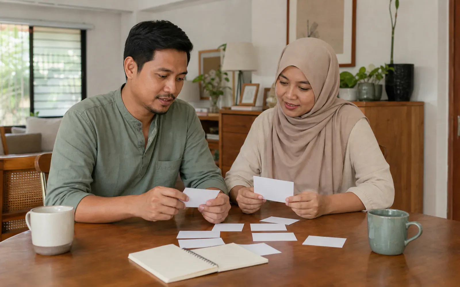 Pasangan Melayu Malaysia menyusun soalan lazim tentang bantuan rumah