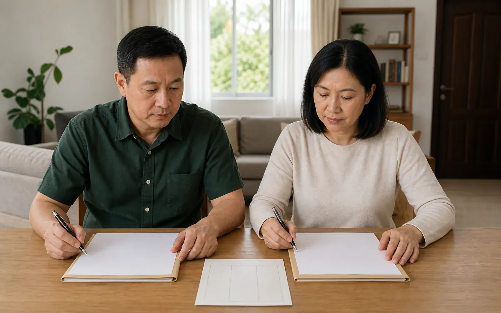 Chinese Malaysian couple applying the same fair comparison criteria