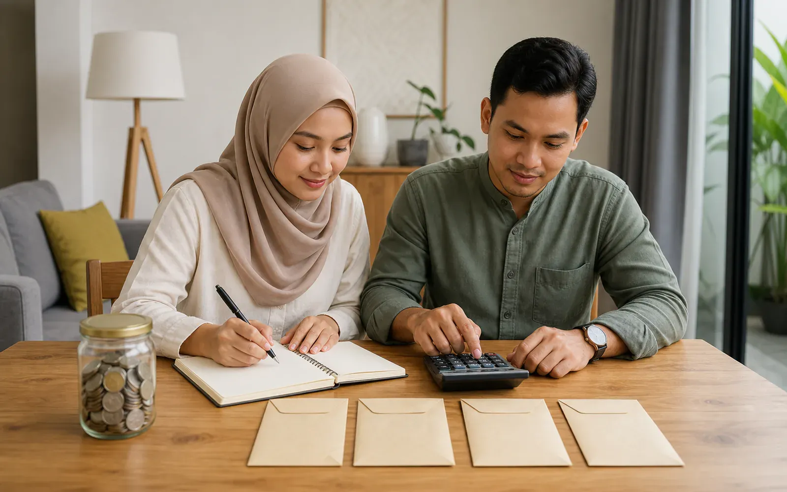 Pasangan Melayu Malaysia menyediakan bajet rumah tahun pertama